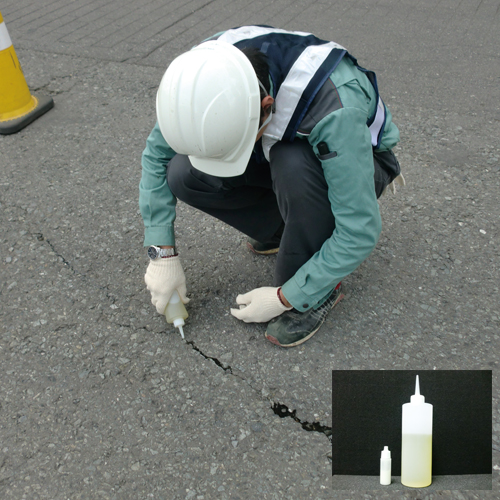 急速硬化型樹脂系ひび割れ充填材　クイックガードS